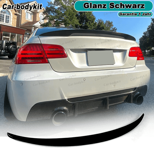 Glanz Schwarz Heckspoiler Hecklippe Spoiler für BMW E92 325i 335i 328i M3 Coupe  - Bild 1 von 10