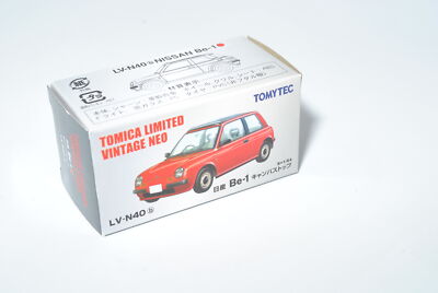 TOMYTEC Tomica Limited Vintage Neo LV-N40b 1/64 NISSAN Be-1 CANVAS TOP Red