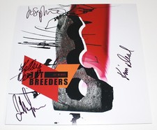 THE BREEDERS - BAND SIGNED AUTHENTIC 12X12 ALBUM FLAT PHOTO w/COA KIM DEAL X4
