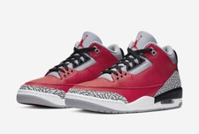 Nike Men's Air Jordan Retro III 3 SE Unite Chi Exclusive Red Black CU2277-600