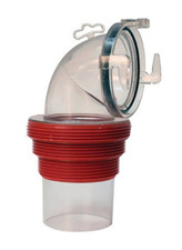 EZ Coupler 90 Bayonet Sewer Fitting, Clear