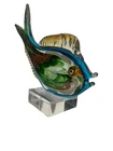 Stunning Vintage Mid Century Multi-Colored Murano Blown Art Glass Fish
