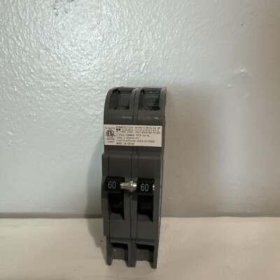 Circuit Breaker Replacement, 60A 2 Pole Common Trip -UBIZ260