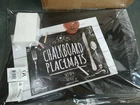 Reversible Chalkboard Placemat 12"X17"  Black - Draw/Write 4 per pack w chalk