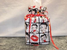 Betty Boop character cotton fabric Handmade square Tissue Box Cover