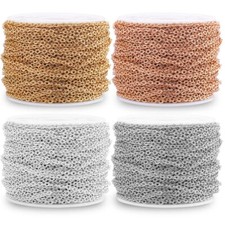 Stainless Steel Chain Bulk 1/1.5/2/2.5mm Necklace Chain Jewelry Making Findings