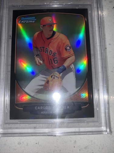 2013 Carlos Correa #32/35 SSP Bowman Chrome Black Refractor RC- BGS 9.5 Gem Mint - Picture 3 of 5