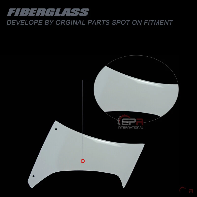 Kit de carrocería de afinación de conducto de parachoques trasero de fibra de vidrio estilo ancho para EVO 10 VRSV2 Foto 4 de 4