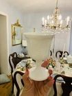 Vintage Set of 5 - Indiana Milk Glass , Grape Pattern Goblet