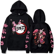 Anime Demon Slayer Nezuko Kamado Hoodie Graphic Print Harajuku Hood Sweatshirt