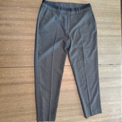S Oliver Black Label Women's Dress Slacks Size 10 Black & Copper Belt Loops