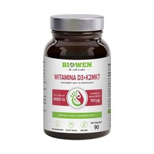 Biowen Vitamin D3 4000 IU + K2MK7 90 Kapseln