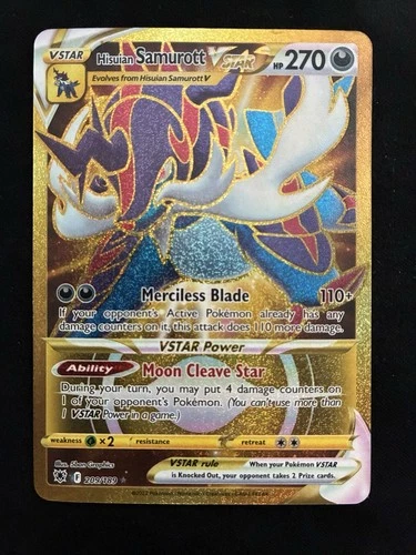 Hisuian Samurott VSTAR 209/189 Astral Radiance Secret Rare Pokemon