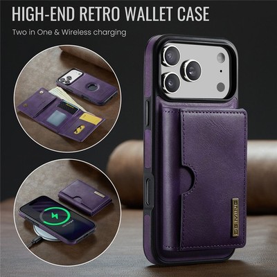 Hülle Für iPhone 17 16 15 14 13 12 Pro Max Handy Leder Schutz Case Tasche Wallet