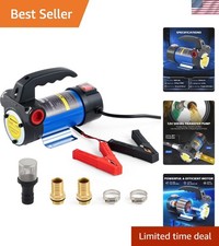 12V Portable Electric Diesel Transfer Pump - 12 GPM for Effortless Fuel Changes