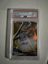 2022-23 Bowman University Best Autographs Kiki Rice Gold Lava Refractor /75