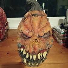 Pumpkin Head Latex Ghoul Mask Halloween Horror