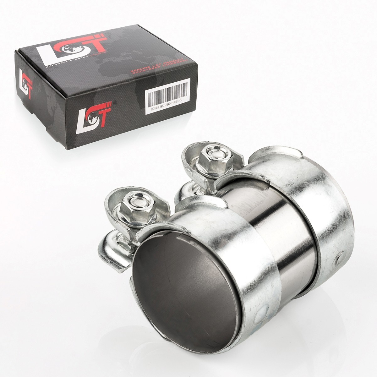 Pipe Double Clamp Exhaust System Ø 2 3/8x3 3/4in for Audi A1 A3 A4 A5 A6 A7