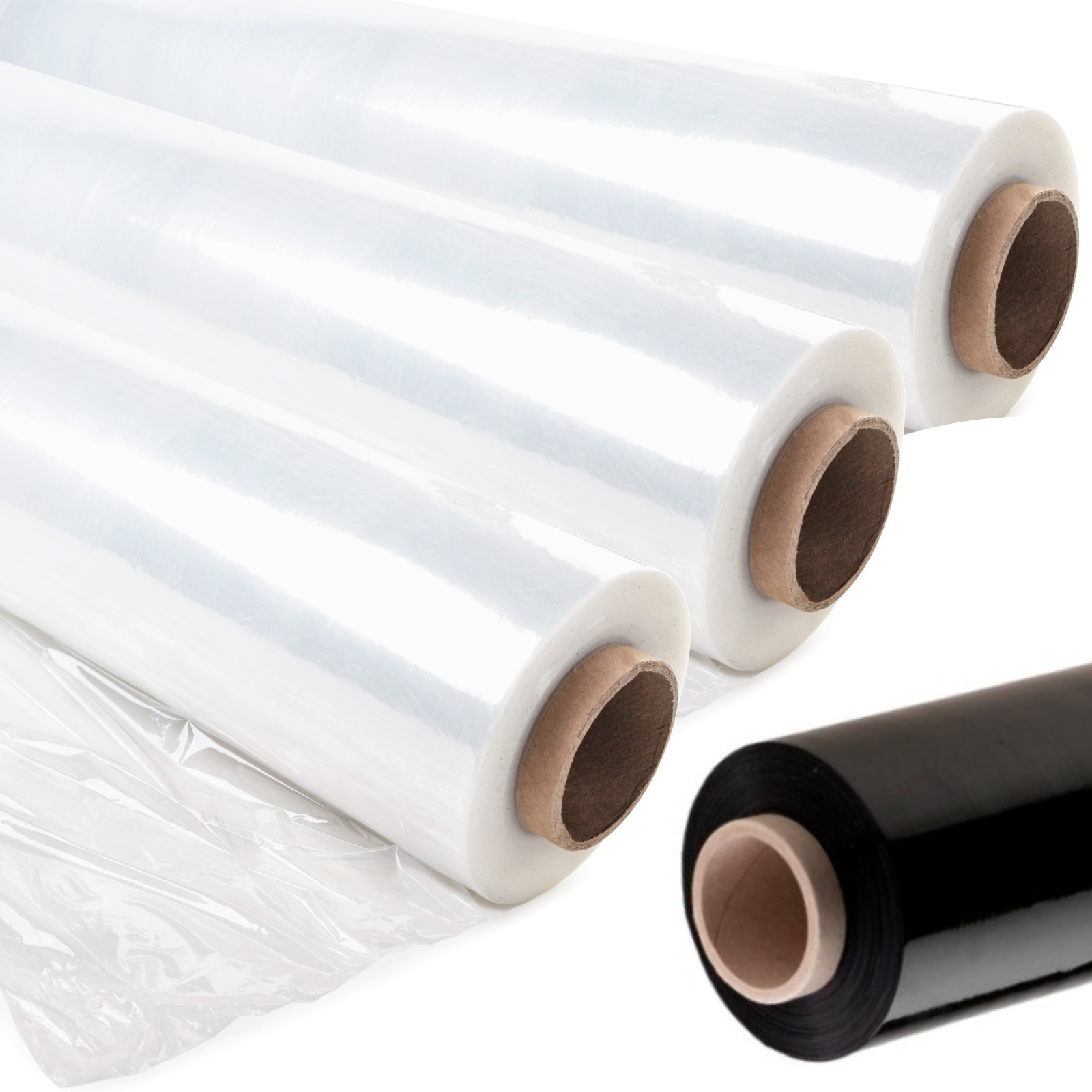 Lámina elástica 23my 17my lámina elástica 300m 100m lámina de palet lámina envolvente lámina