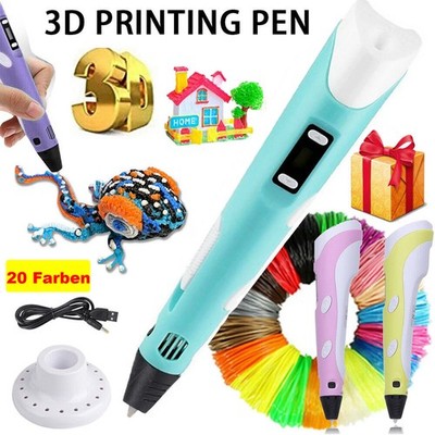 3D Stifte Set Kinder DIY 3D Druckstift 20 Farben 3m Filament Geschenk DHL