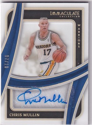 2023-24 Panini Immaculate No. SCS-CMG Chris Mullin Shadowbox Auto Gold 7/10