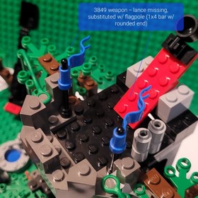 LEGO Hemlock Stronghold 6046 w cas285 + 3 Minifigs Incomplete see Pics & Desc