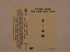 ELTON JOHN TOO LOW FOR ZERO (4) 9 Track Audio Cassette