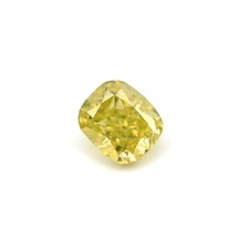 0.21 Ct Natural Fancy Intense Color Green Diamond Cusgion Modified Brilliant GIA 3380.00 per carat