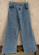 Vintage 90s Levi's Silvertab Massive Big Bang Wide Baggy Jeans Jnco 34x34 Skater