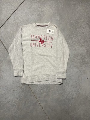 Texas Tech University Light Grey And Red Coloring Dead Stock Sweater