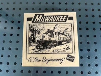 Vintage Milwaukee Road 4'' x 4'' Coaster SD40-2 Stoneart by Alexander Hiawatha