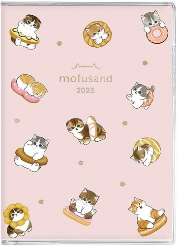2025 Notebook mofusand A6 Monthly Diary Donut Nyan Japan