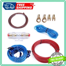 10 Gauge Amp Wiring Kit Amplifier Installation with RCA Interconnect and Speaker