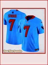 Houston Texans CJ Stroud #7 Light Blue Alt Jersey Official NFL Nike Mens Size XL