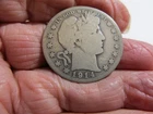 1914-S Barber Silver Half Dollar Very Nice