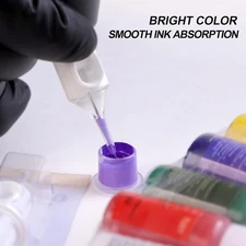 Wireless Rotary Tattoo Gun Kit with Power Supply Battery and 7 Inks