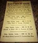 ADULT MOVIE program CALENDAR flyer lot (4) early 1980s BECKY'S DRIVE-IN SEKA — photo 2