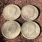 Lot Of 4 ~ 1964 D KENNEDY Half Dollar Coins 90% Silver No Reserve 3 Day Auction