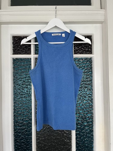 COUNTRY ROAD Cotton Silk Rib Tank - Vivid Blue - Women’s Size L/14 - Picture 2 of 7
