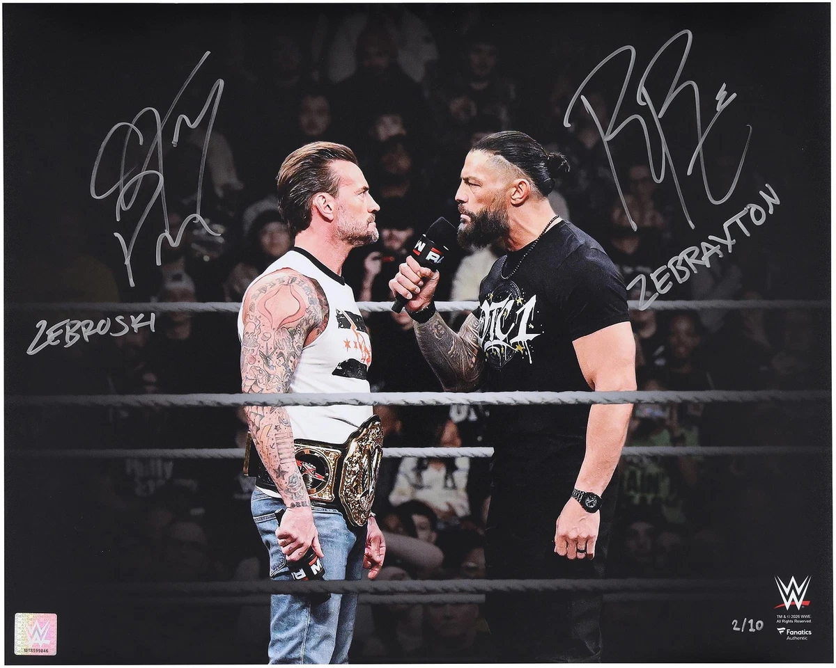 CM Punk WWE Wrestling Original Autographed Photos for sale | eBay