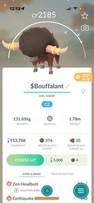  Bouffalant  shiny TRADE  link trade Pokémon GO Raiding Android iOS