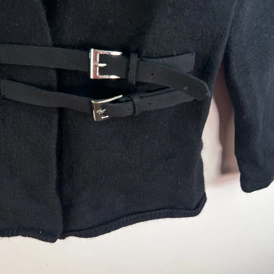 Chaqueta Blazer Fenn Wright Manson Mujer Abrigo Lana Merino 2X Cuello Muescas Negra Foto 3 de 4