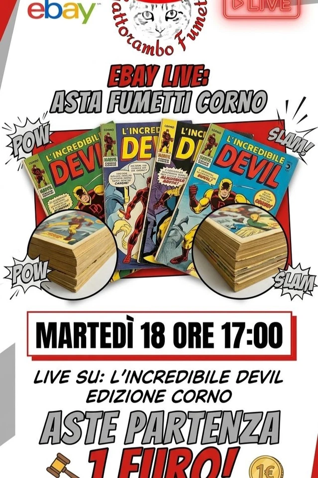 Asta tematica su fumetti devil editoriale Corno | aste da 1 €