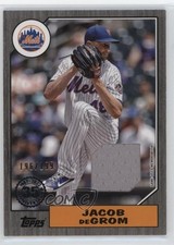 2022 Series 1 1987 Topps Baseball Relics Black /199 Jacob deGrom #87R-JD 17ac