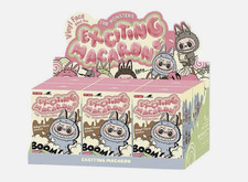 POPMART Labubu TheMonsters Exciting Macaron Single Vinyl Plush Pendant Set