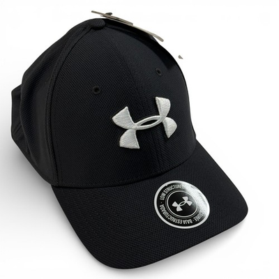 #ad Under Armour Blitzing 3.0 Mens Black Low Structured Baseball Cap Hat NWT XL 2XL $15.43
