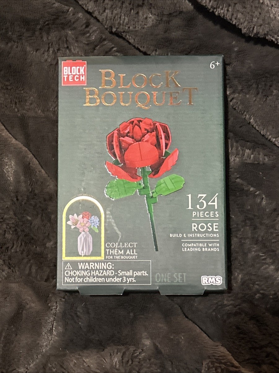 Block Tech Block Bouquet Rose 134 Pieces Building Kit Compatible Toy Set  NEW | eBay