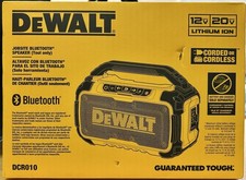 DeWALT DCR010 12V/20V MAX Jobsite Bluetooth Speaker Corded or Cordless