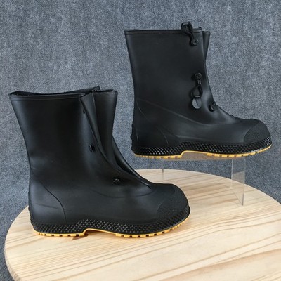 Servus Boots Mens 9-10 Superfit 12'' PVC Overboot Waterproof Rain Black USA Made