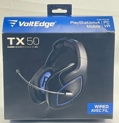 VOLTEDGE TX50 Wired AVEC FIL Gaming Headset for PS4, PS4 Pro, PC, Mobile, VR